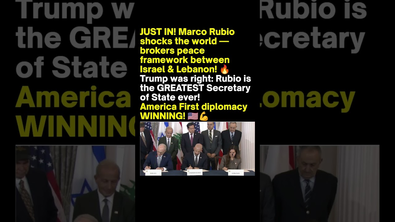 Marco Rubio Announces Israel-Lebanon Framework
