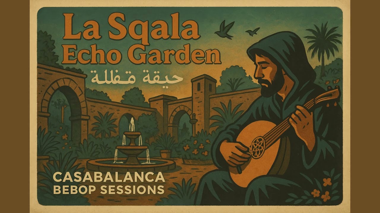 La Sqala Echo Garden (حديقة صقالة) | Mystical Moroccan Lo-Fi Jazz 🌿 | Casablanca Bebop Sessions