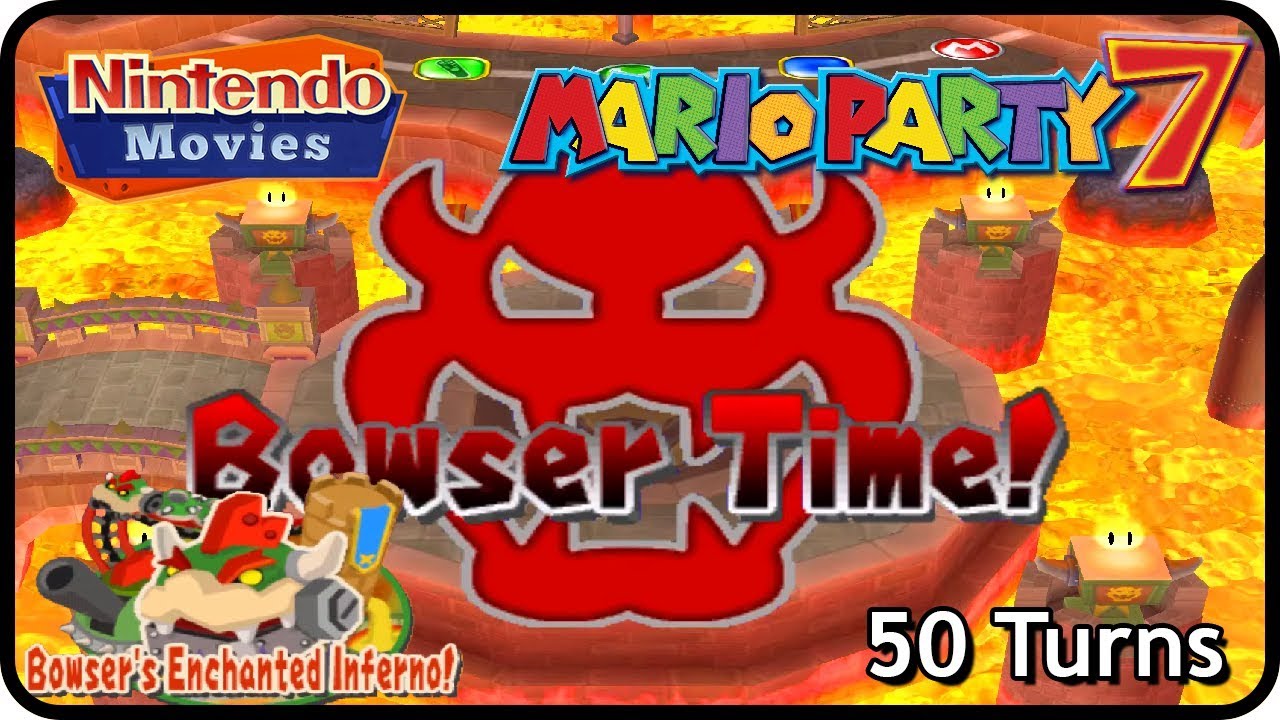 Mario Party 7 - Bowser's Enchanted Inferno! (3 Players, 50 Turns, Mario vs Yoshi vs Toad vs Daisy)