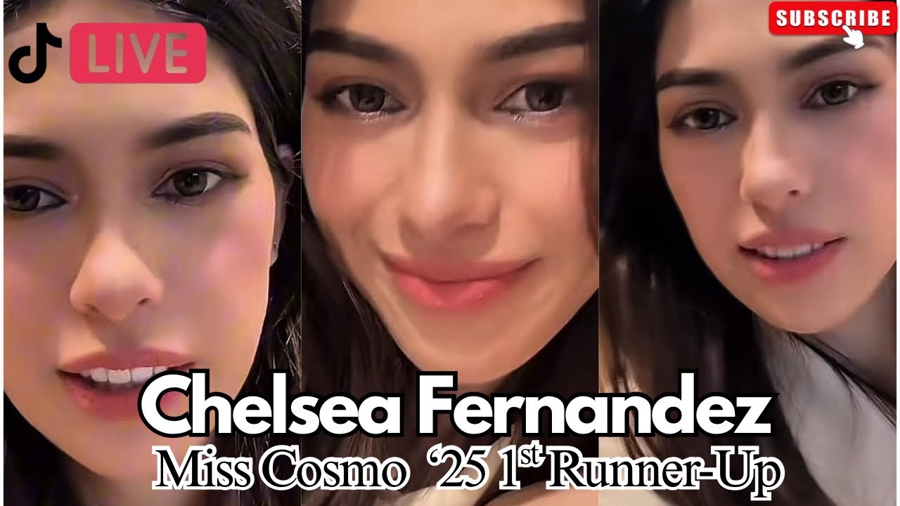 Miss Philippines Chelsea Fernandez - Miss Cosmo 2025 1st Runner-up | Tiktok Live before the Finals!