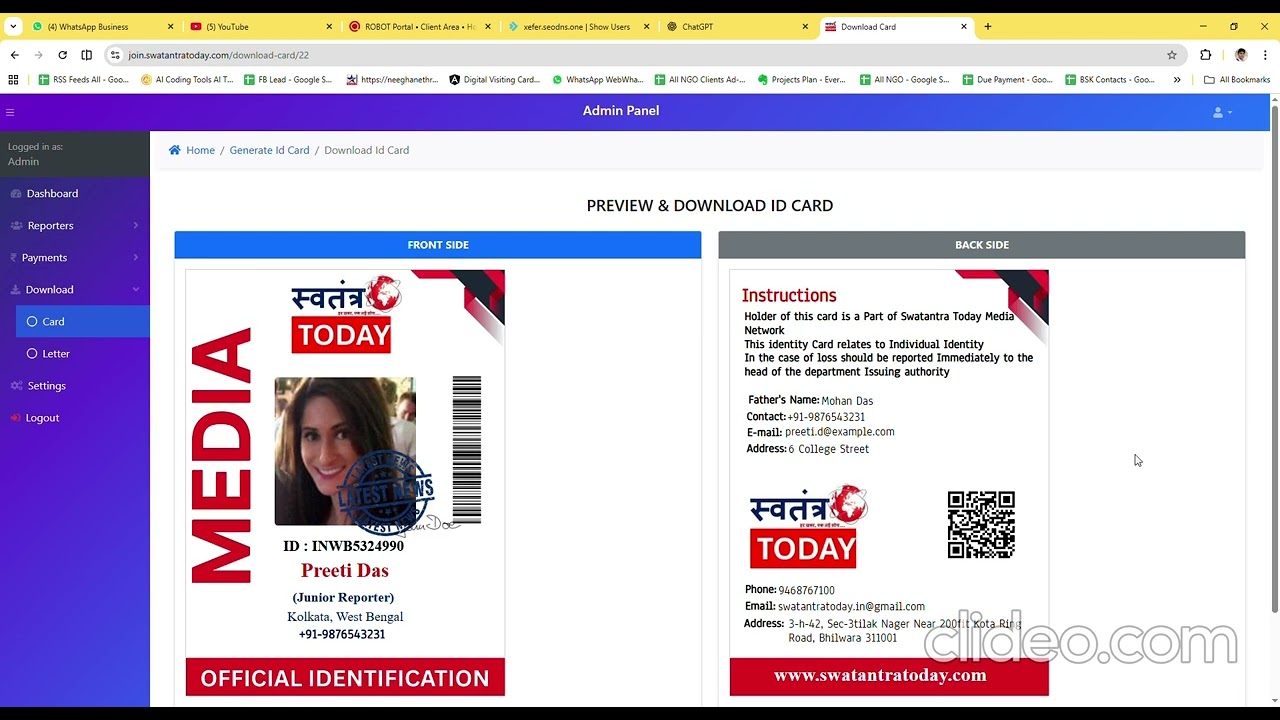 Employee ID Card & Joining Letter Automation Tool