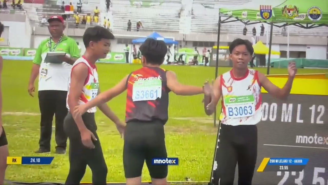 TAHNIAH AIDIL SAZWAN - 24.19 SAAT - SEPARUH AKHIR PECUT 200 M U12 - MSSM OLAHRAGA 2025 - SKBU