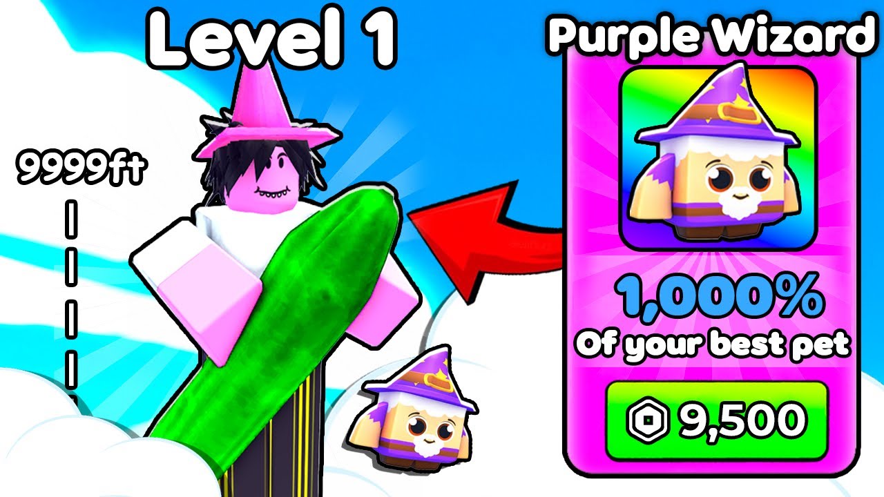 Starting Over as NOOB with BEST PET in Get Tall and Fall! (Roblox)