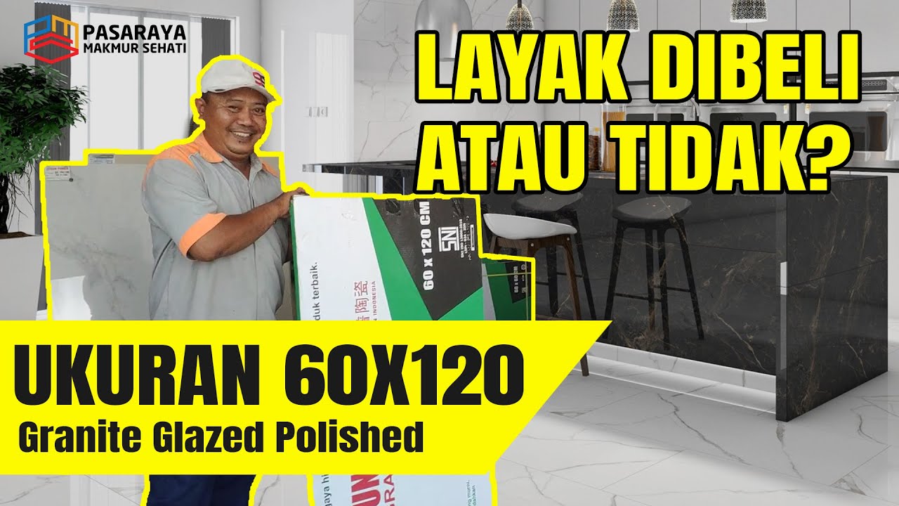 Granit Ukuran 60X120 Mewah Glazed Polished dari Sun Power