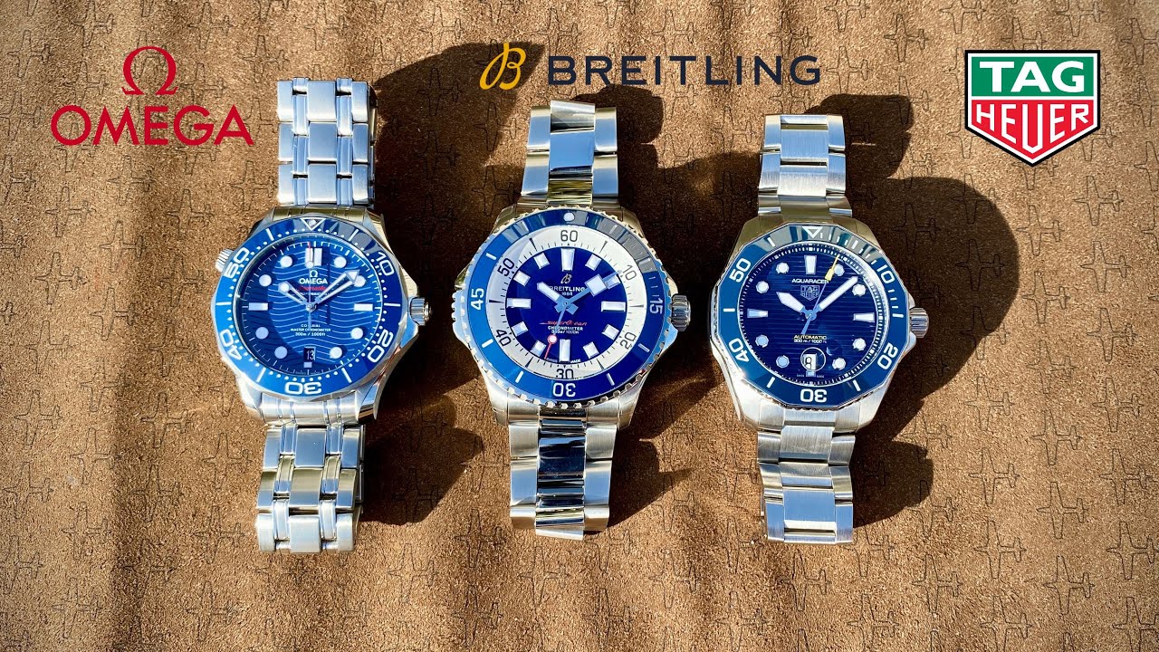 What is better ? Blue Diver's watches - Omega Breitling TAG Heuer