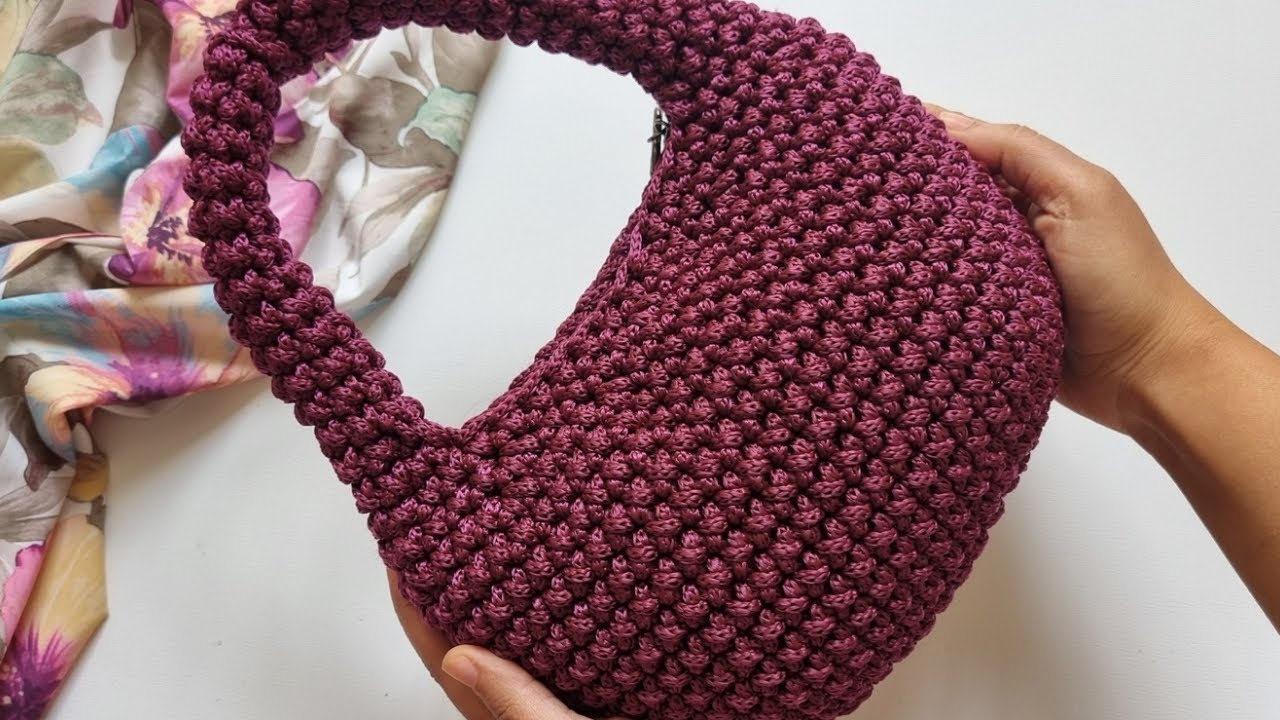Easy crochet donut bag tutorial for beginners,how to make crochet hanbag