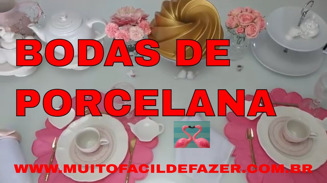 BODAS DE PORCELANA - CAFÉ DAMANHA;CAFÉ DA TARDE OU CHÁ DA TARDE