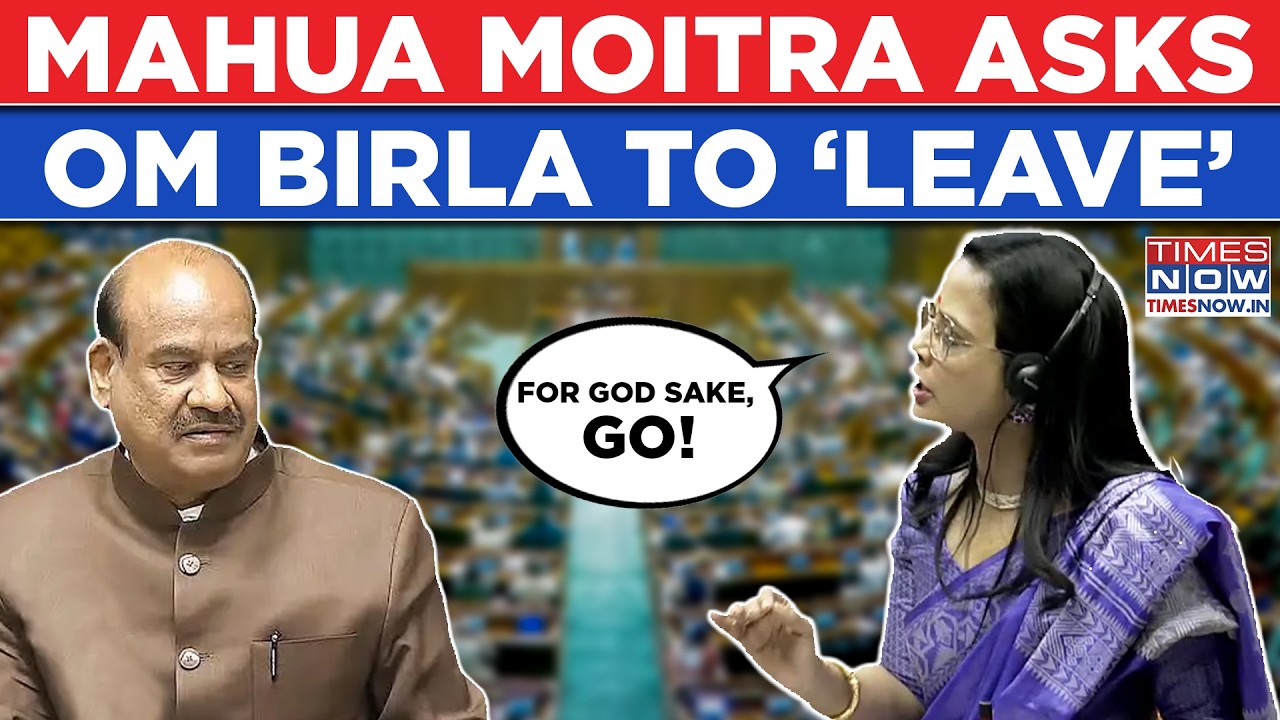 'In The Name Of God, Go!' TMC MP Mahua Moitra Fires Salvos At Lok Sabha Speaker Om Birla