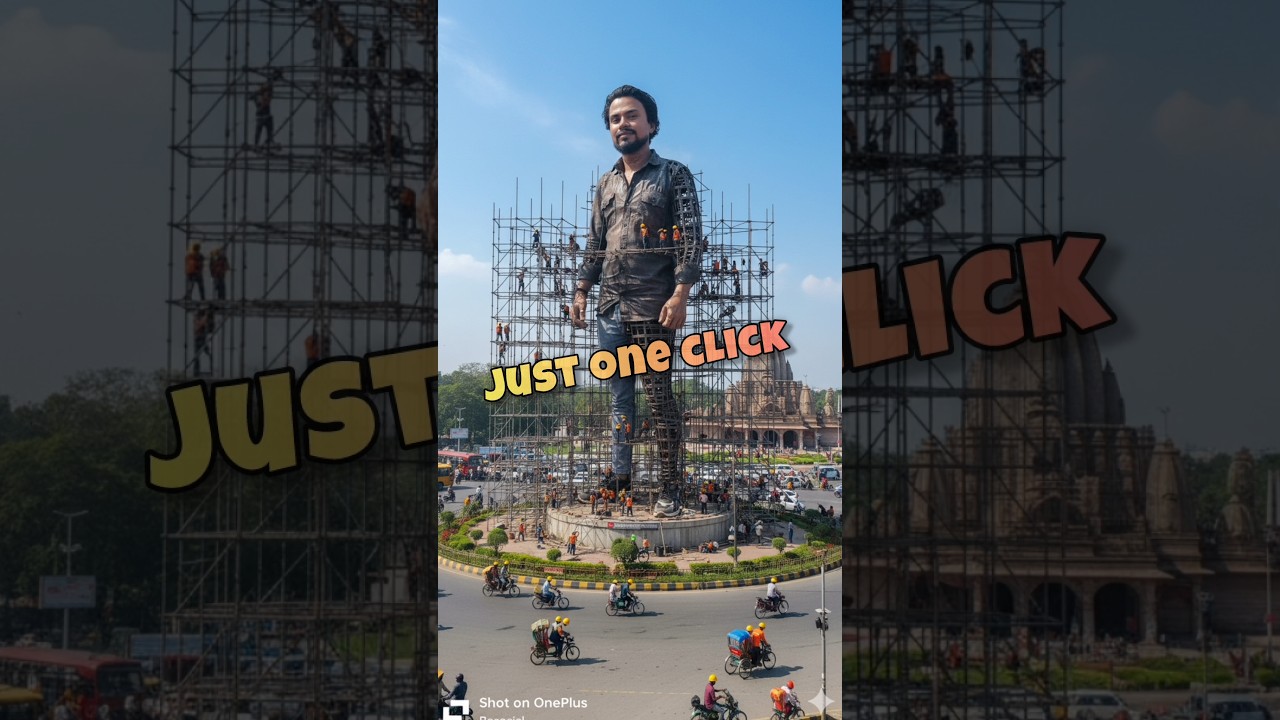 Trending 3D Statue Photo Editing #shortsfeed #viralvideo #3dphoto #3dart #statue #shorts #aiphoto