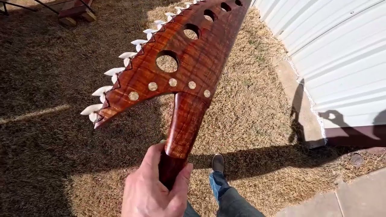 Making a Devastating Gift from Wood and Shark Teeth!