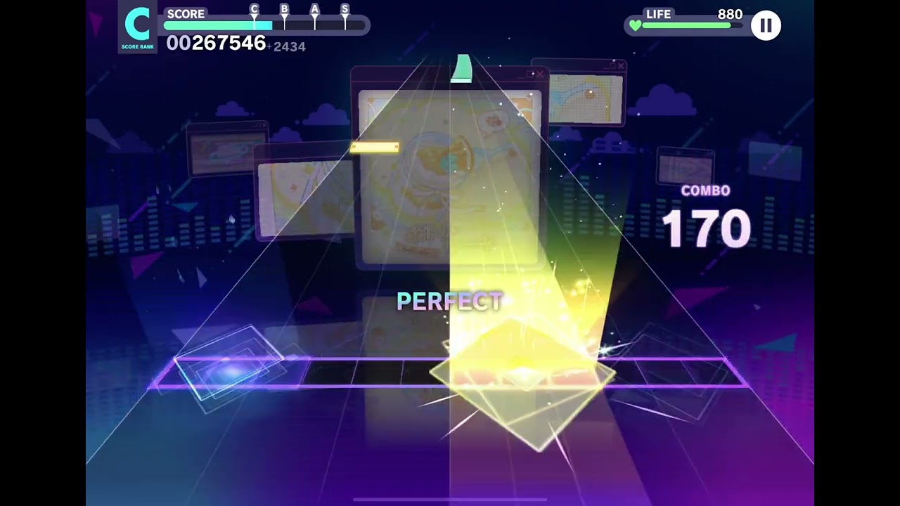 trying to play 「Bottle cake」 for the hundredth time 