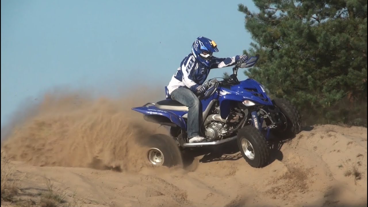 YAMAHA RAPTOR 700 QUAD ATV (RD32 II) SKWIERZYNA RIDING MOVIE FULL HD SPEED 140 KM/H