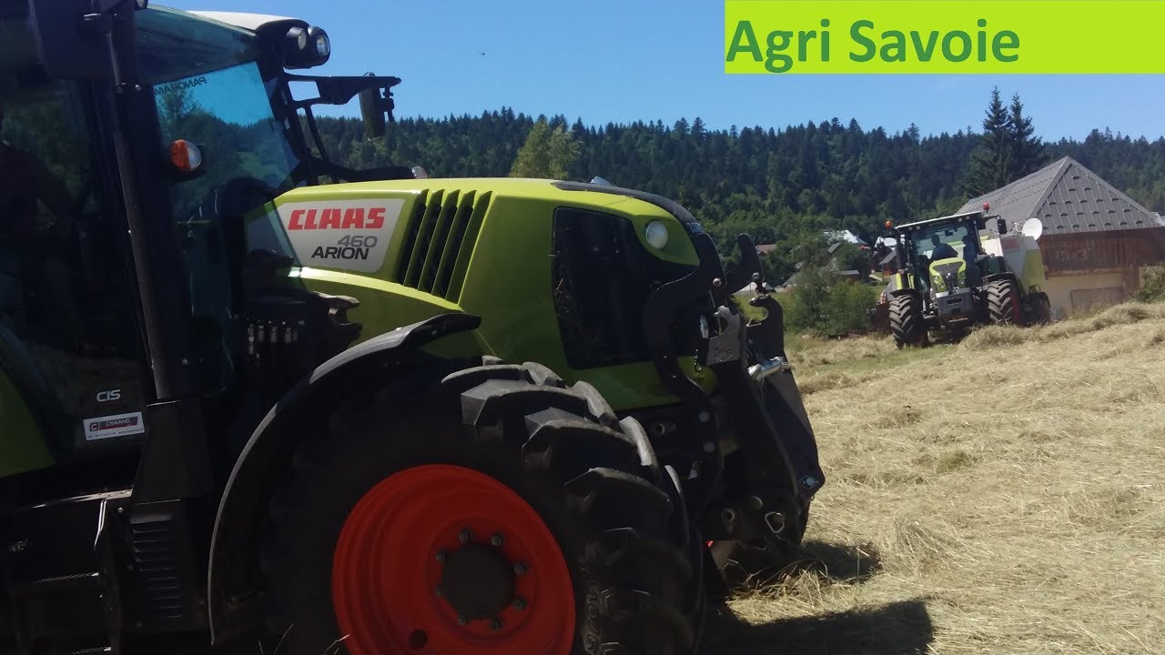 Foins 2017 Claas arion 650 et 460!