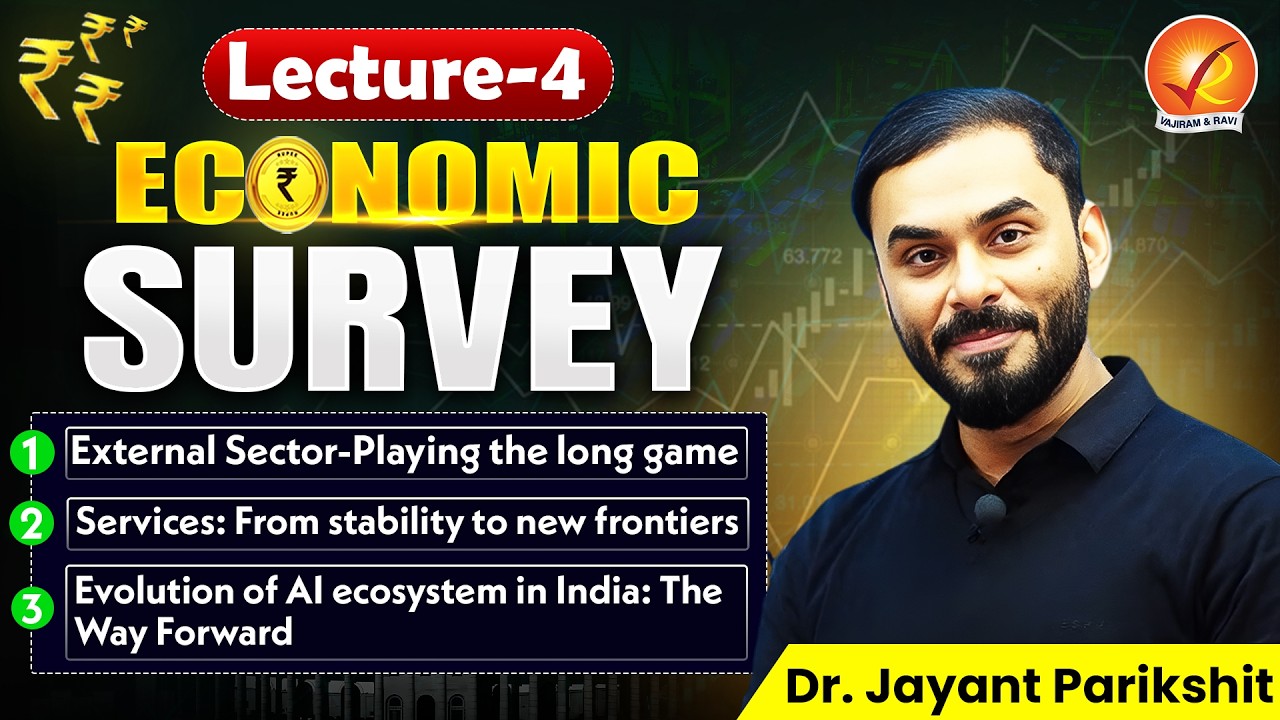 Economic Survey 2026 Lecture 4 | External Sector, Services & AI Explained