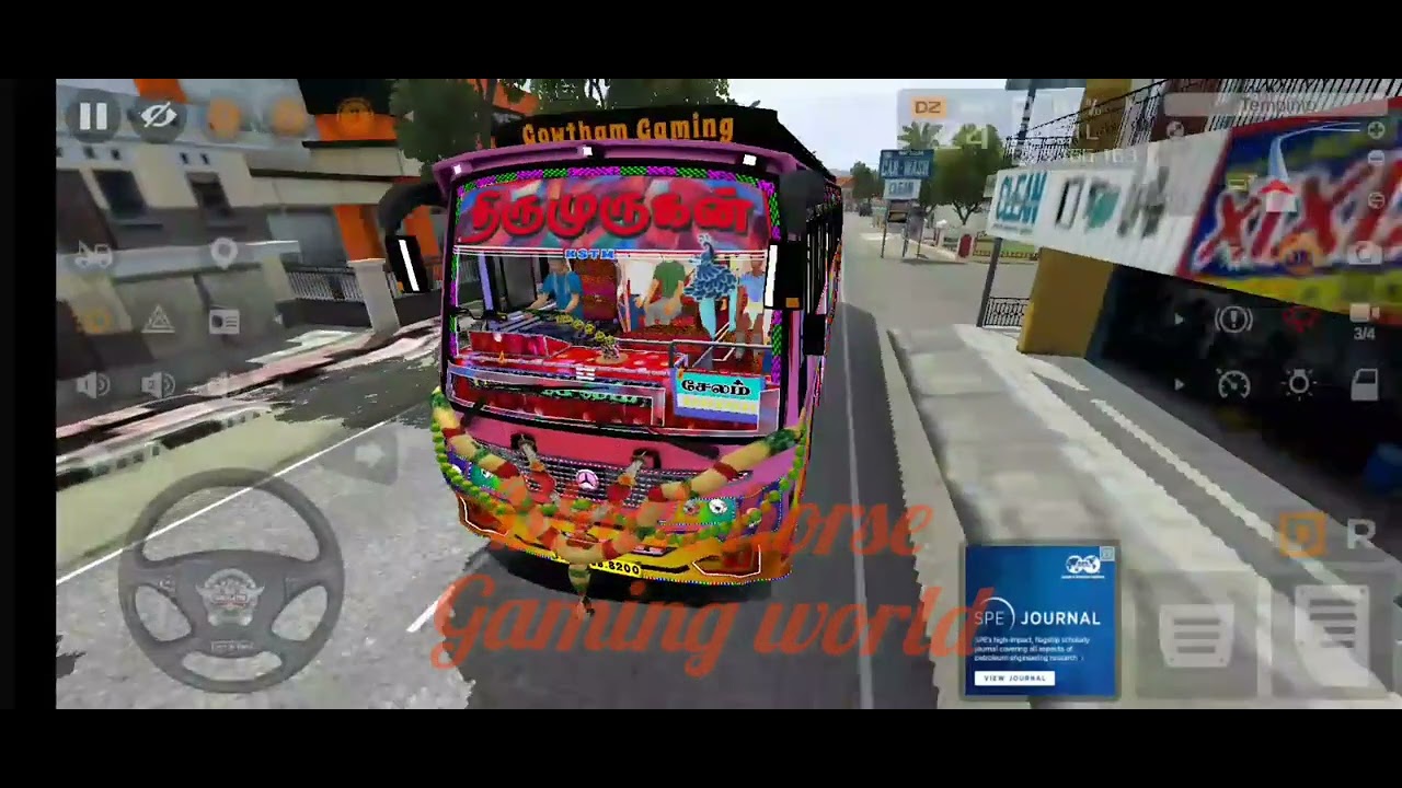 💥திருமுருகன் Tamilnadu Private Bus Simulator Indonesia Gameplay / Black Horse Gaming World