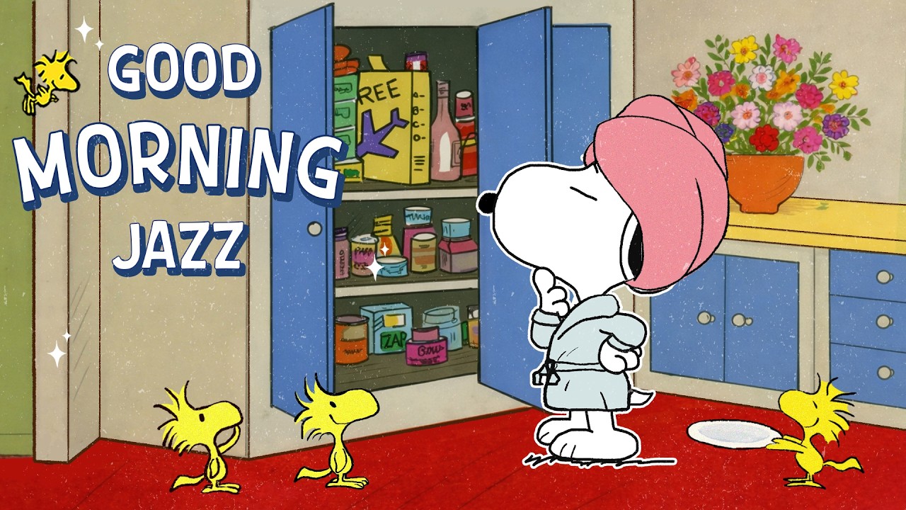 Start Your Morning Right with Snoopy Jazz 🎷🥣🌼| Smooth Playlist to Mood Up Your Day