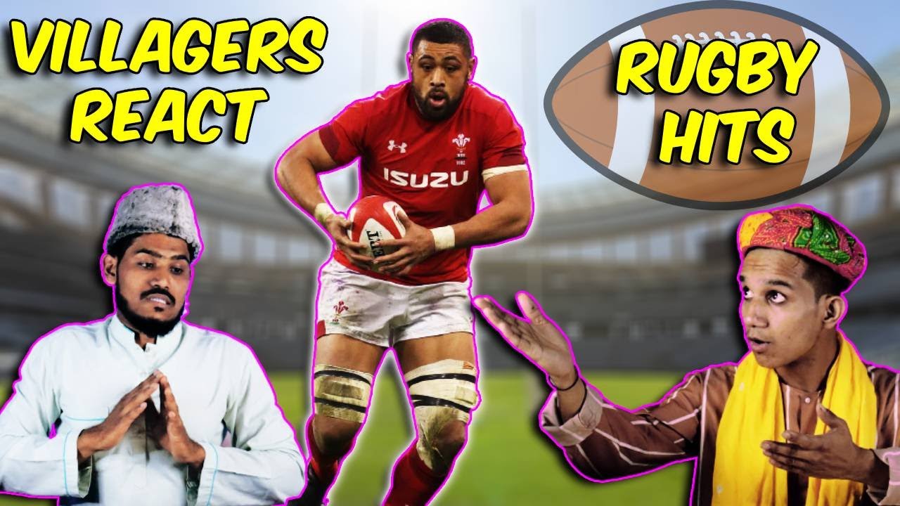 Villagers React On Rugby Brutal Hits ! Tribal People React On Rugby