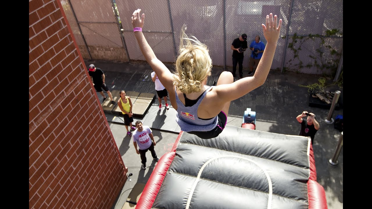 Red Bull athletes train with Cirque du Soleil