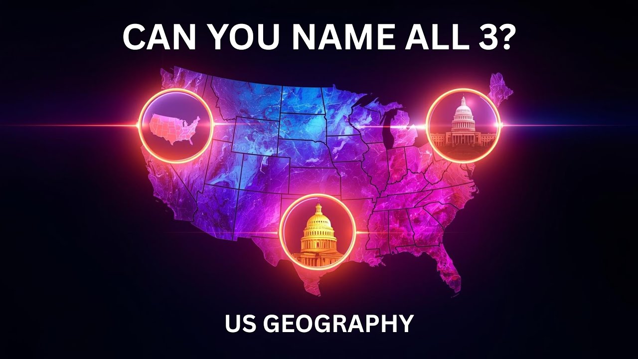 USA Geography Trivia Challenge! Guess The State, Capital & Landmarks! Geography GK #6