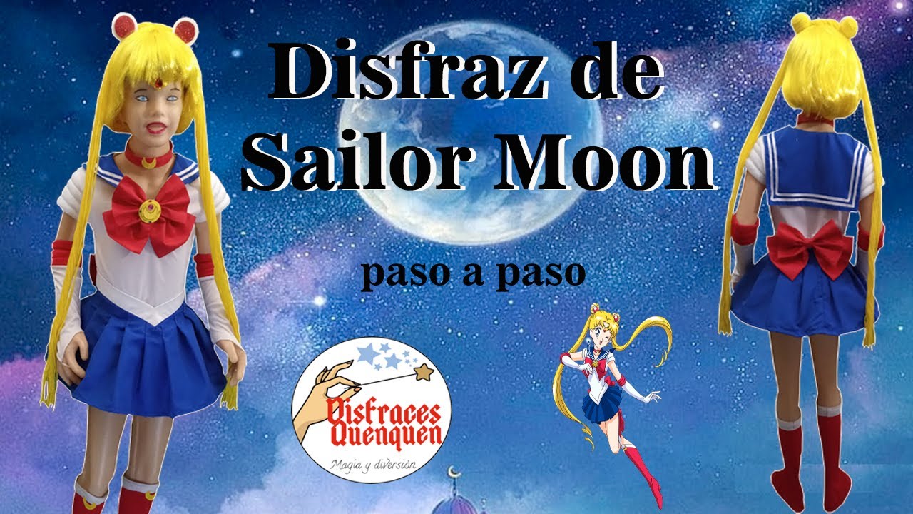 DIY. Disfraz de Sailor Moon 🌙 Como hacer disfraz de Sailor Moon para niña paso a paso.