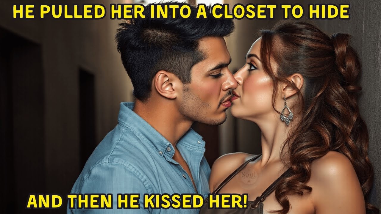 HE PULLED HER INTO A CLOSET TO HIDE—AND THEN HE KISSED HER!