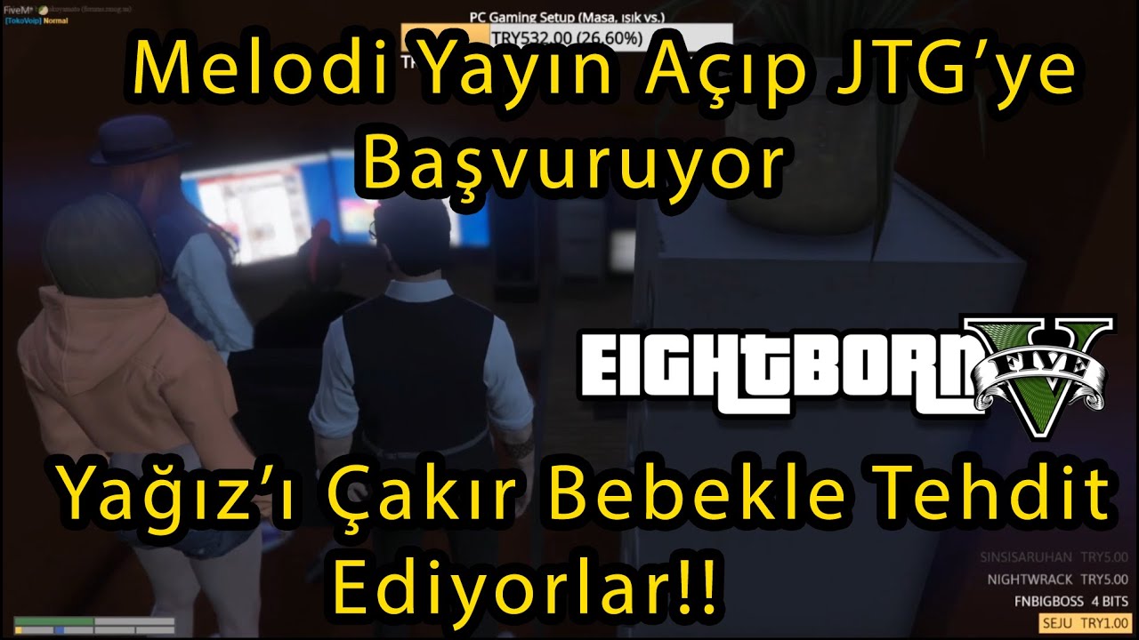 EightbornV Melodi Yayın Açıp JTG Tv'ye Başvuruyor!!  Yağız'ı Çakır Bebekle Tehdit Ediyorlar!! Gicaas