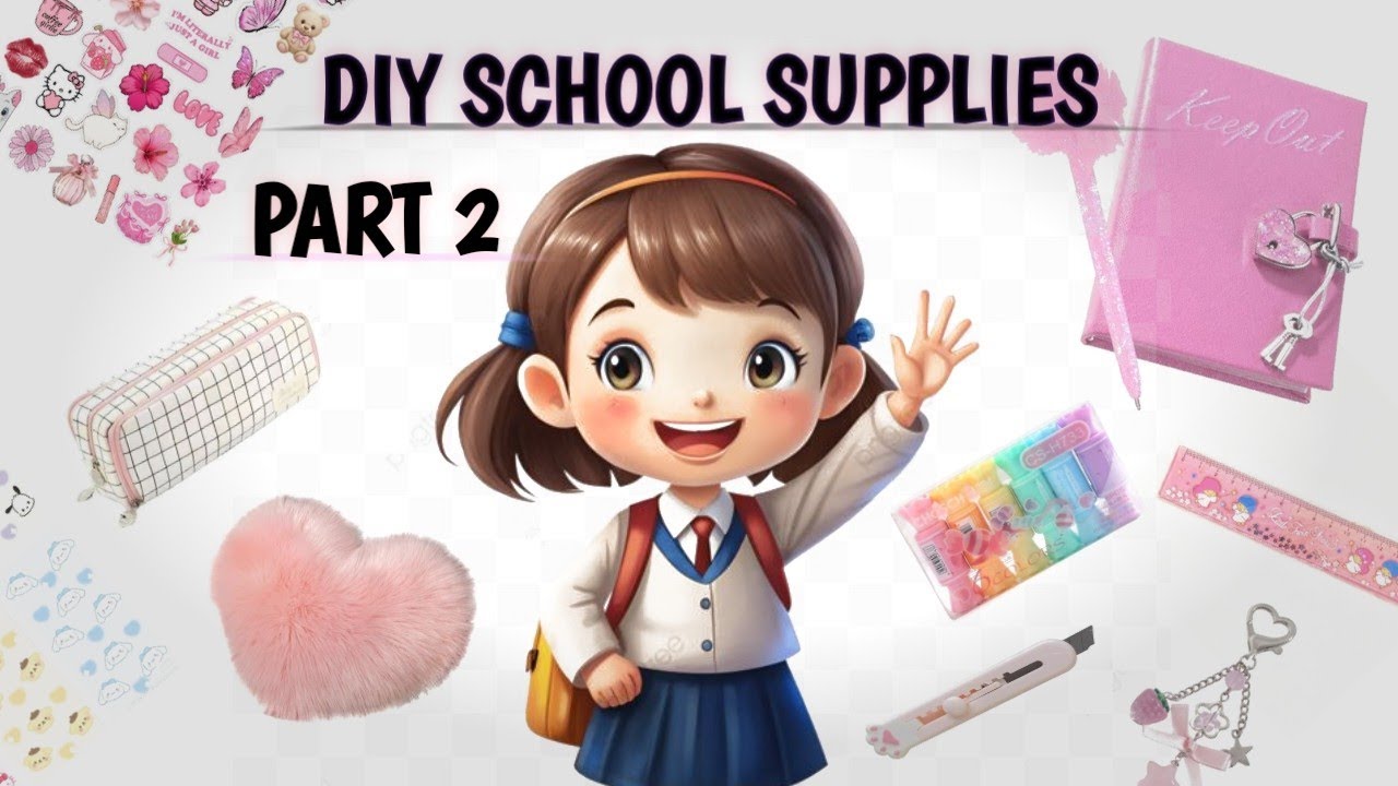 DIY School Supplies PART 2 |Crafterdisha| #diy #homemade #schoolsupplies #part2 #viralvideos #video 