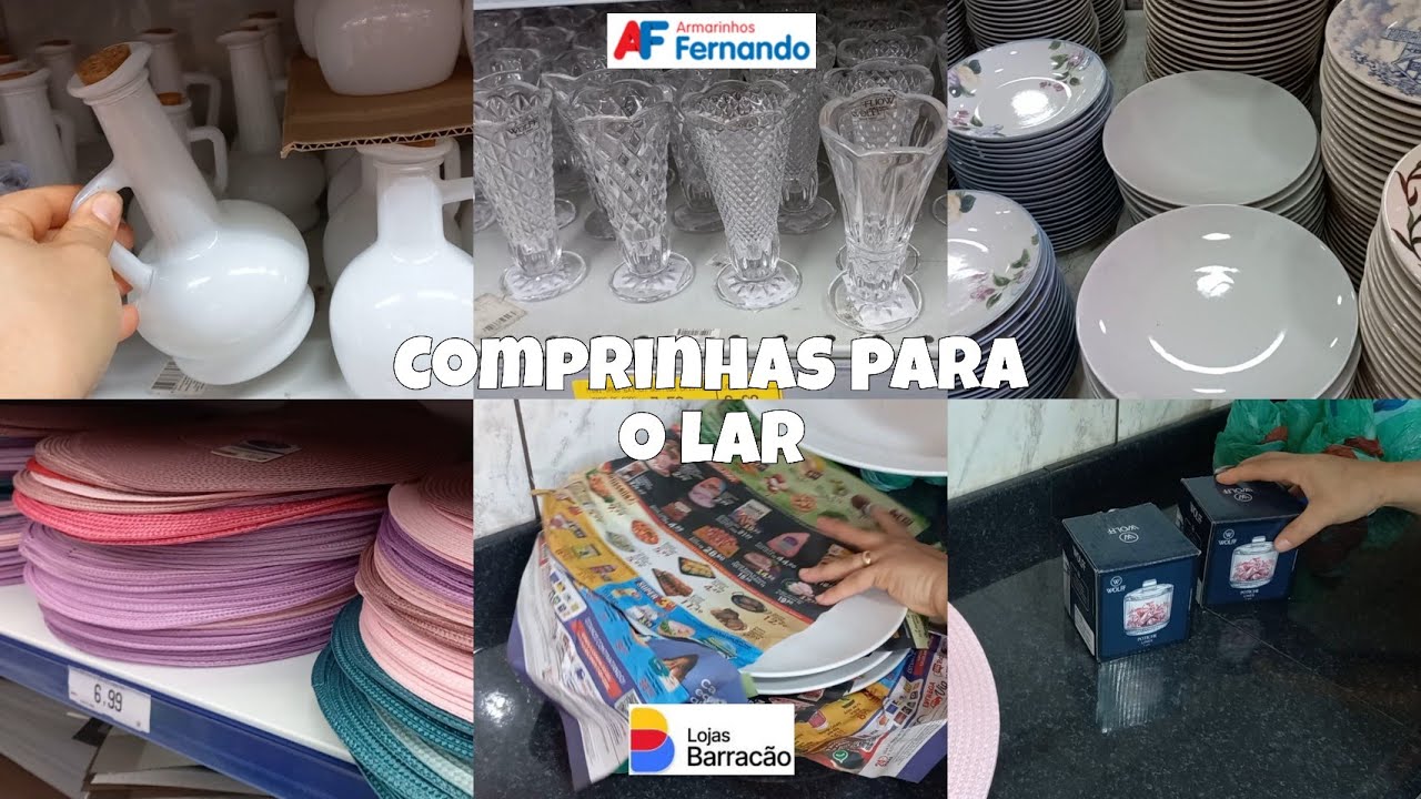Comprinhas para o lar nas lojas Armarinhos Fernando e Barrac&atilde;o!