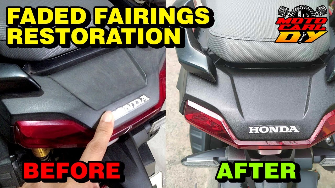 Namumuti na Fairings Restoration (Faded black fairings restoration)