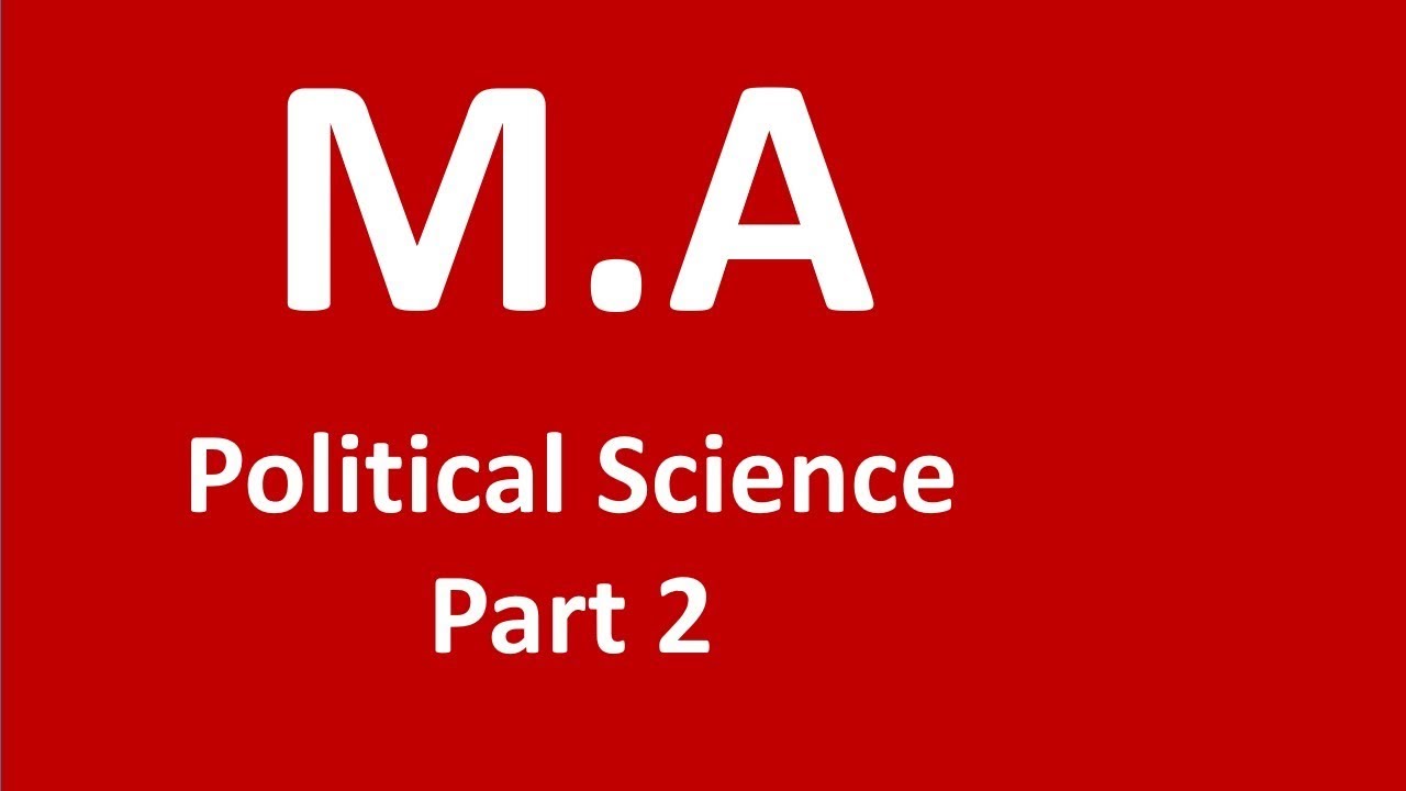 M.A Political Science Part 2 guess-#MathsandMind
