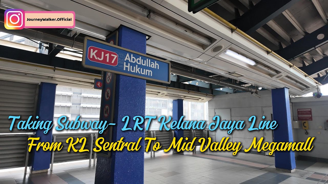 【2024 🇲🇾KLwalks】 搭地鐵去谷中城商場 Take Lrt From KL Sentral To Mid Valley Megamall  #abdullahhukum