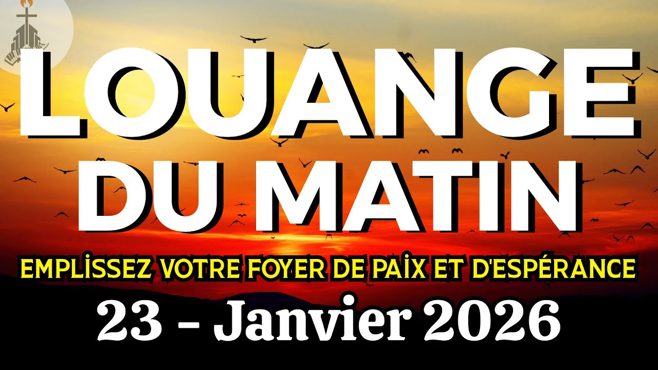 Louange Du Matin | Vendredi 23 Janvier 2026 | Emplissez Votre Foyer De Paix Et D'espérance