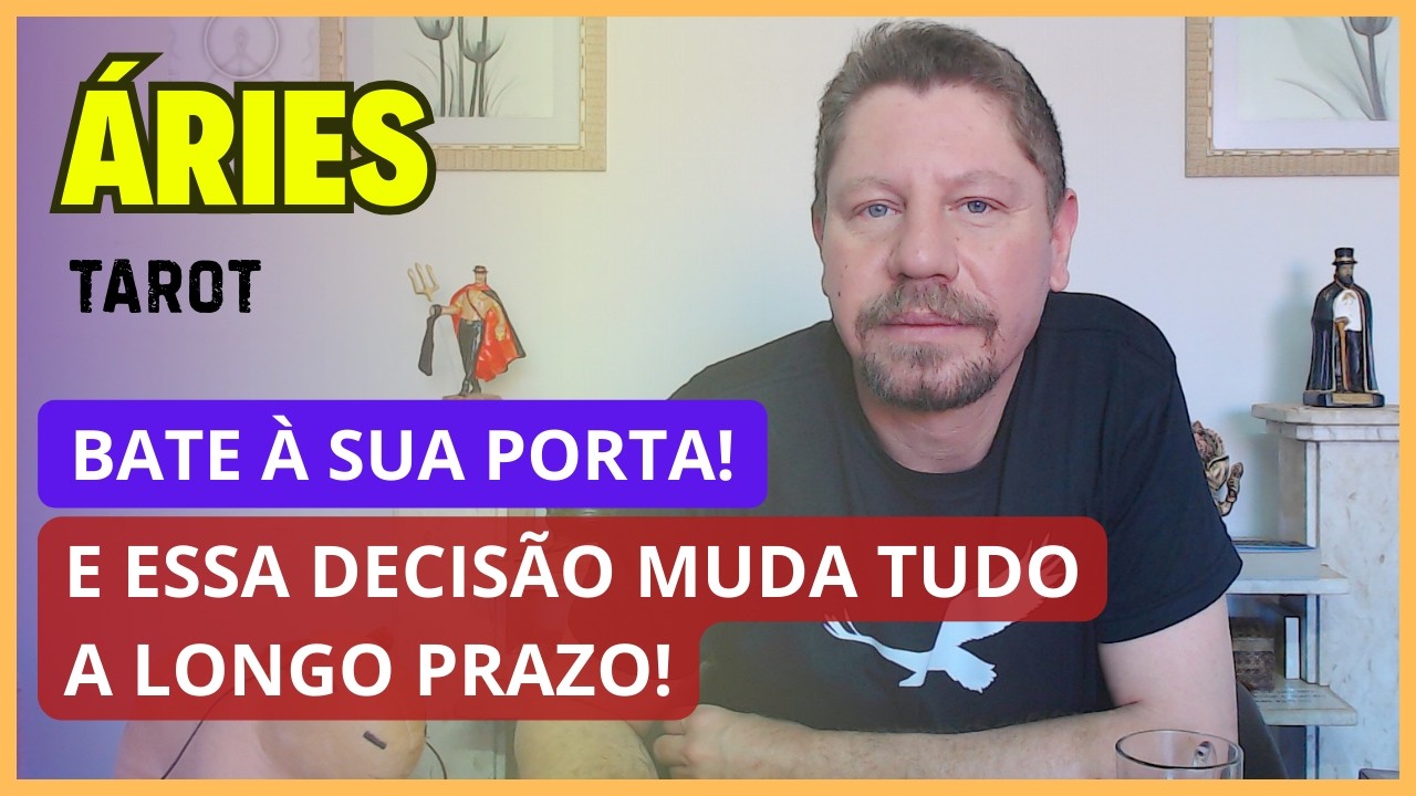 ÁRIES TAROT ♈ BATE A SUA PORTA E ESSA DECISÃO MUDA TUDO!