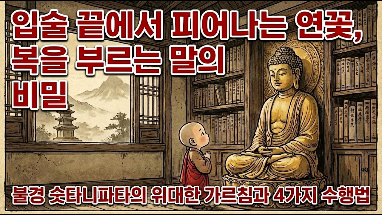 불경 속의 가르침: 당신이 내뱉은 말이 '복의 그릇'을 결정한다 ㅣ 숫타니파타 ㅣ부처님말씀