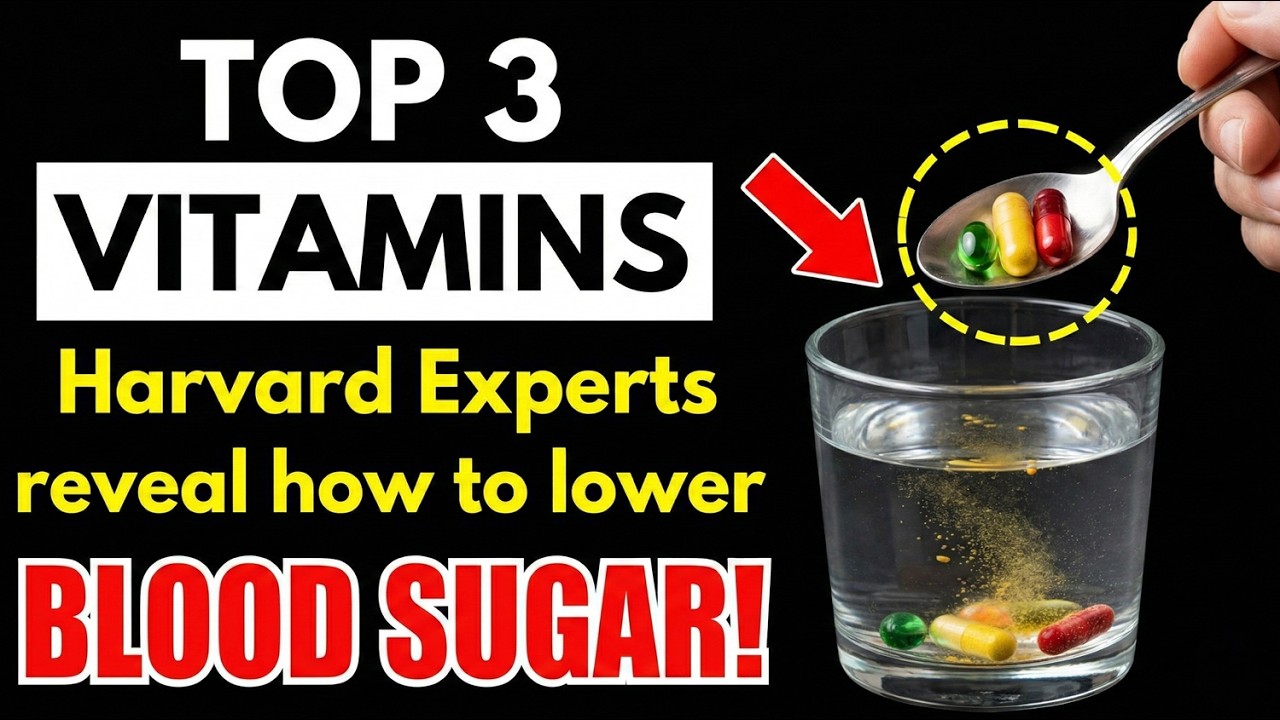 Harvard Experts Reveal: Top 3 Vitamins That Support Lower Blood Sugar Level