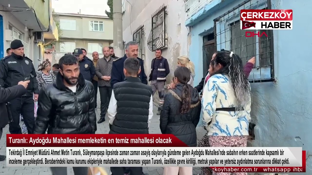 Turanlı: Aydoğdu Mahallesi memleketin en temiz mahallesi olacak