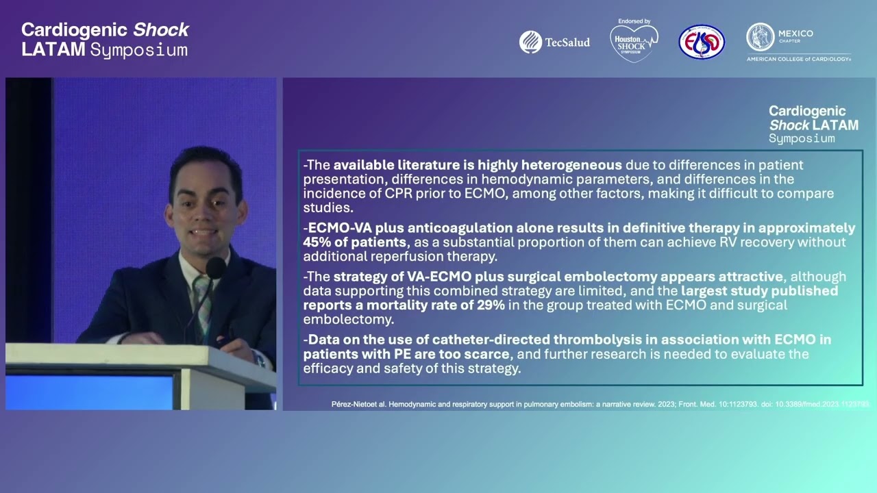 Session 3 Cardiogenic Shock in Pulmonary Thromboembolism