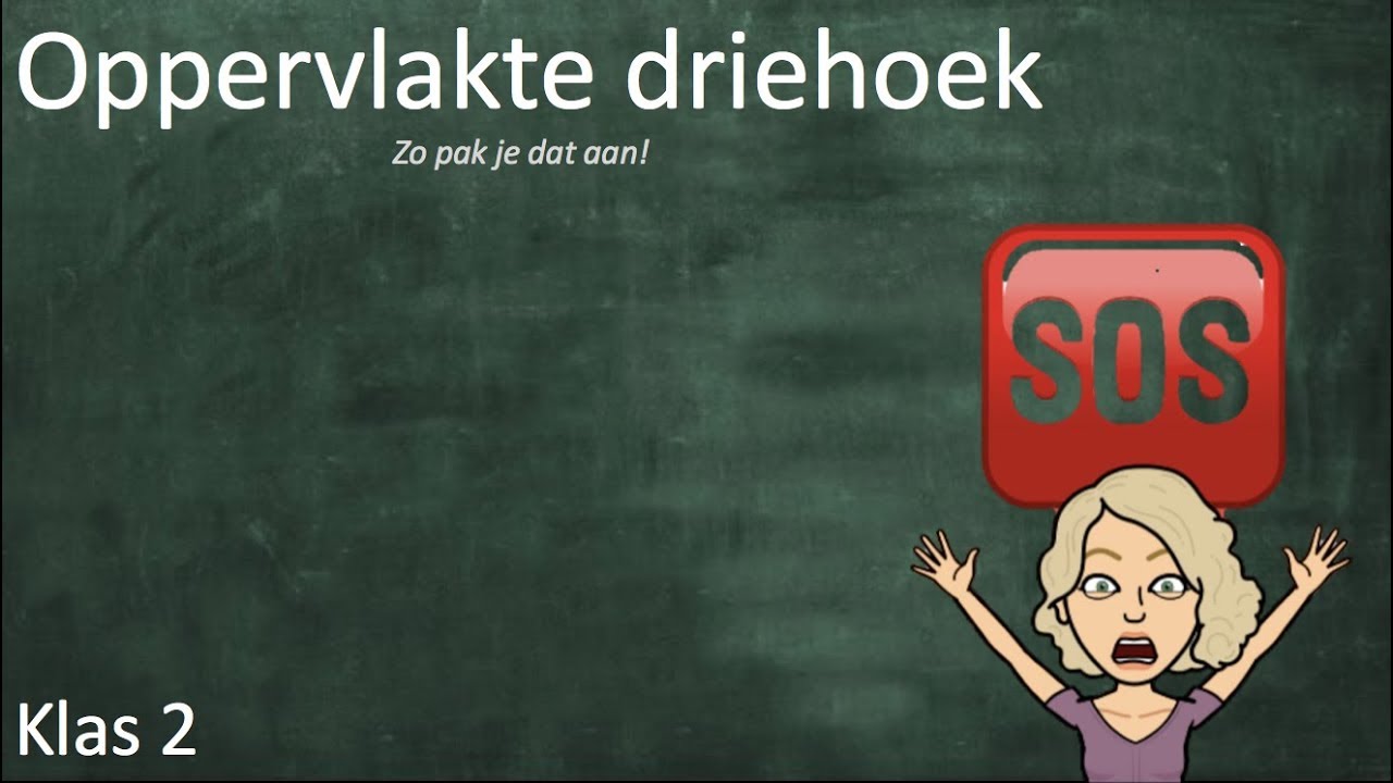 De oppervlakte van een driehoek