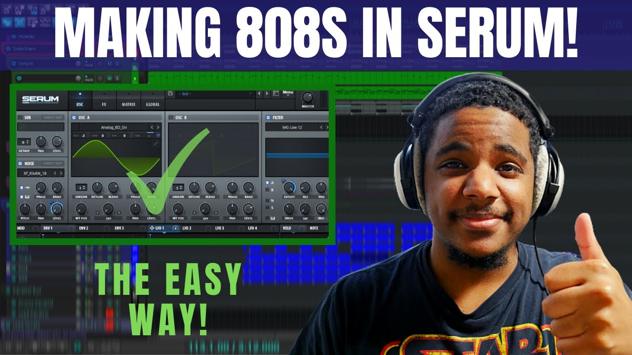 How To Make A Hard 808 In Serum from scratch (THE EASY WAY)