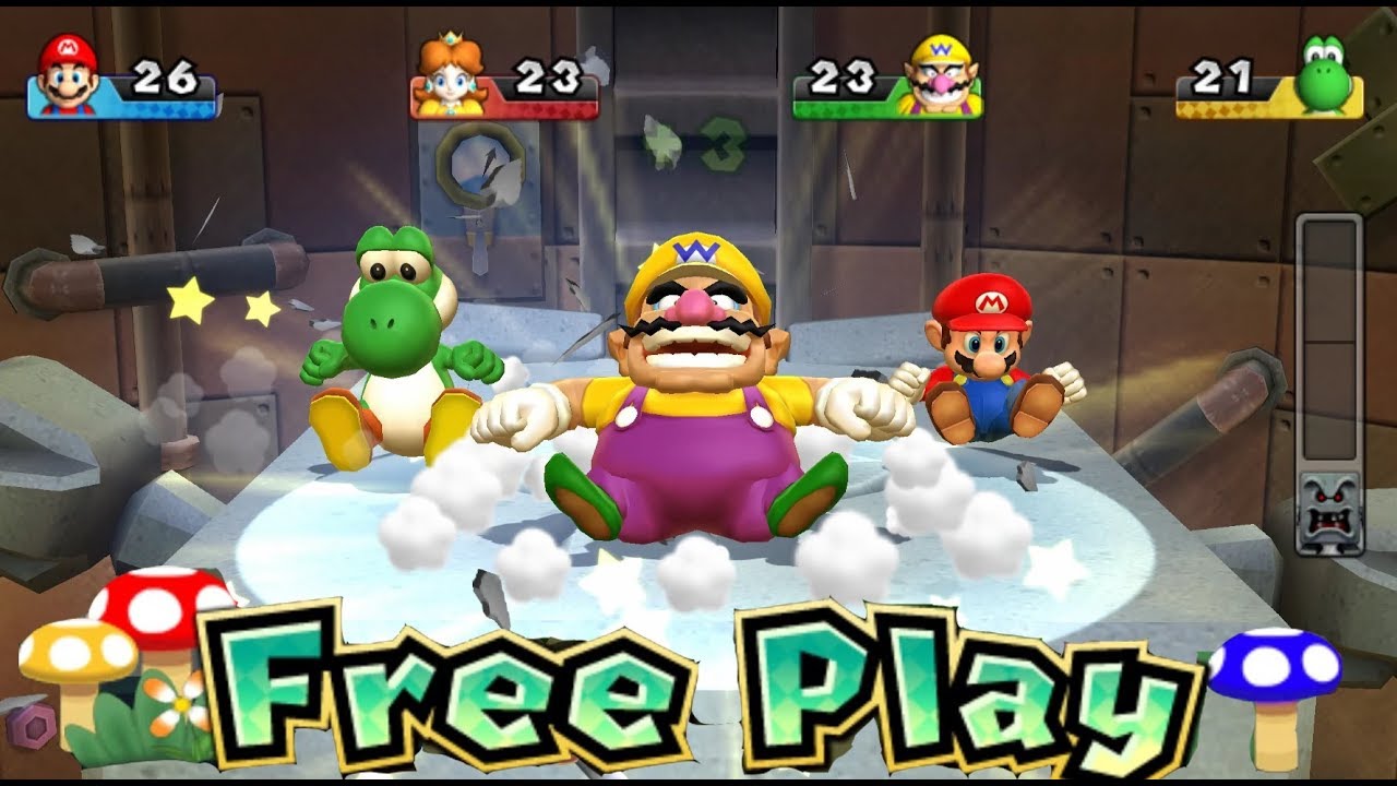 Mario Party 9  All Boss Battles - Minigame - Mario & Daisy & Wario & Yoshi (Master Difficulty)