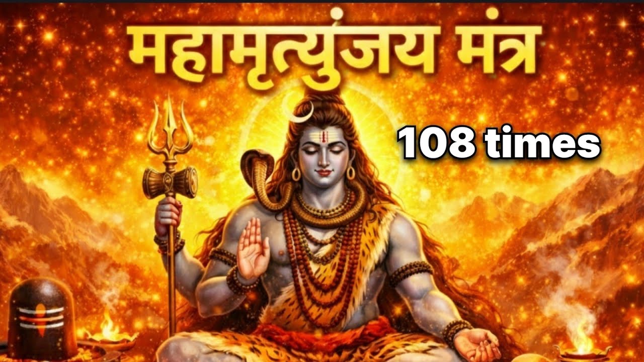महा मृत्युंजयमंत्र 108 times | Mahamrityunjay Mantra 108 बार | ॐ नमः शिवाय Har Har Mahadev 