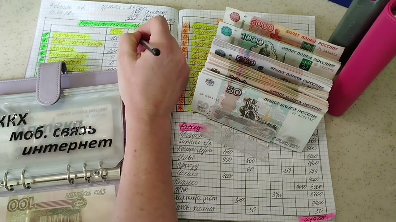 Февраль 2026г. чек №2 Распределение по конвертам, распределяю  26400💰💸💌