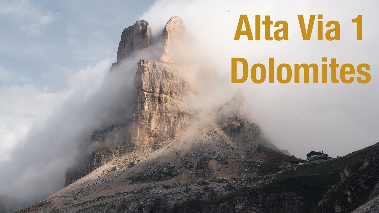 Silent Hiking on the Alta Via 1, Italian Dolomites. Shot on Sony A7IV