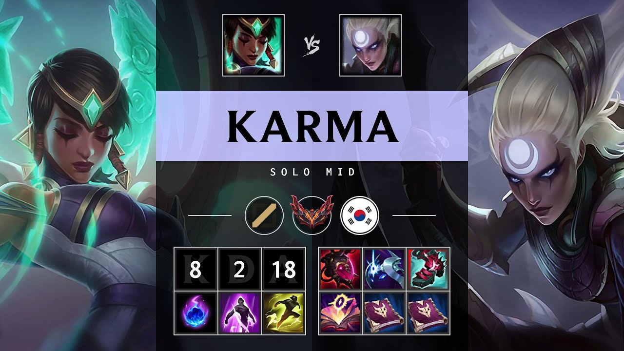 Karma Mid vs Diana - KR Grandmaster Patch 25.20