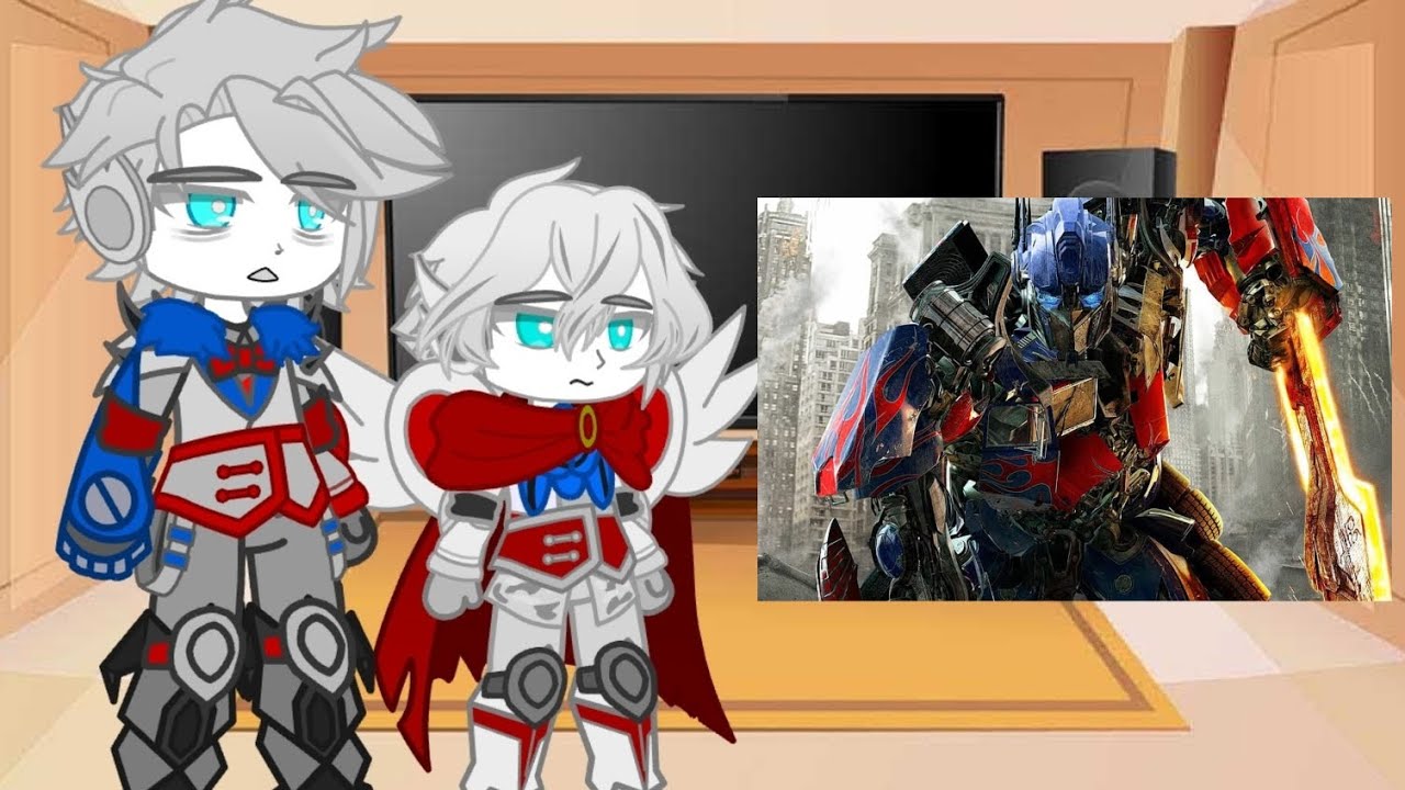 Shattered glass Decepticons react to Original Optimus prime part 1#gacha #transformer #gachaclub