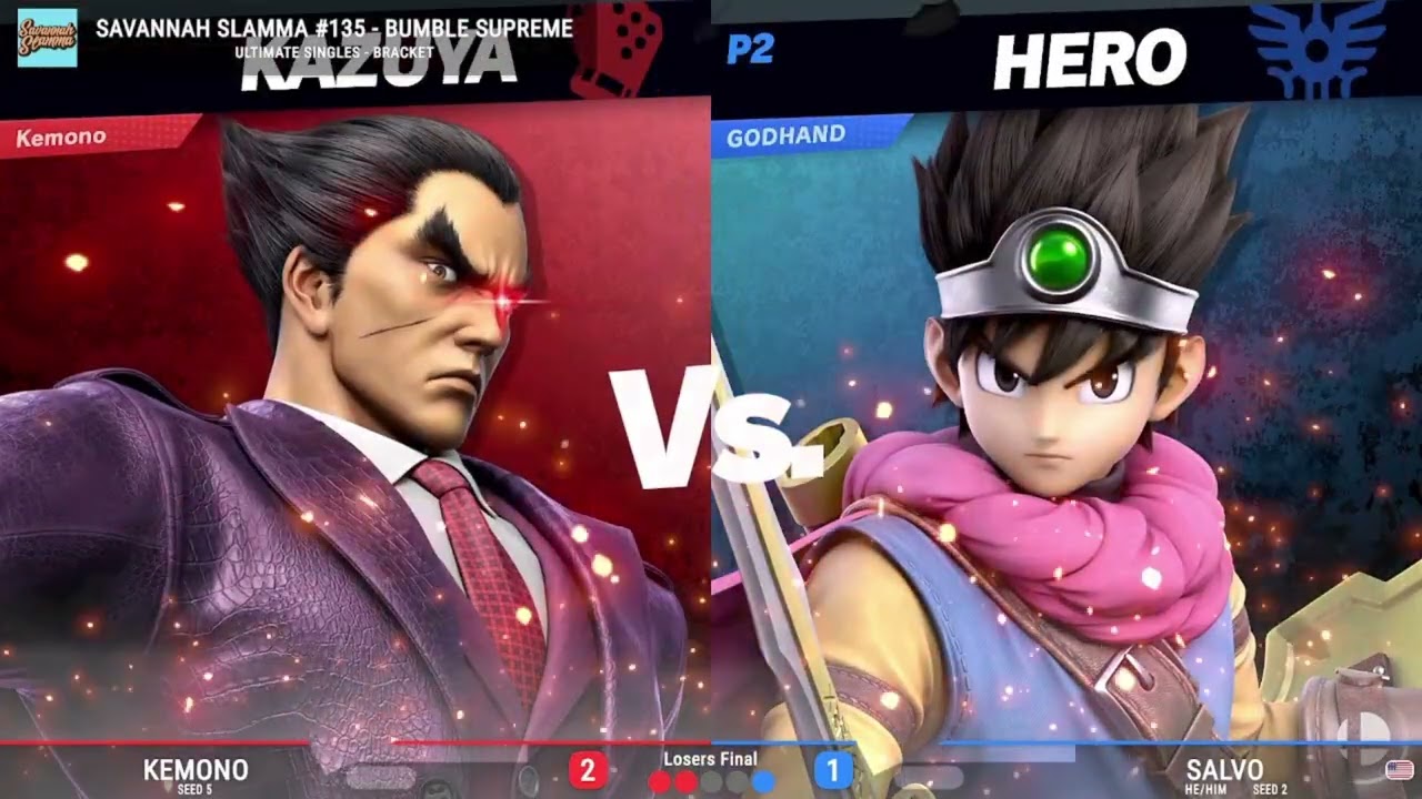 Savannah Slamma 135 LOSERS FINALS - Kemono (Kazuya) vs. Salvo (Hero)