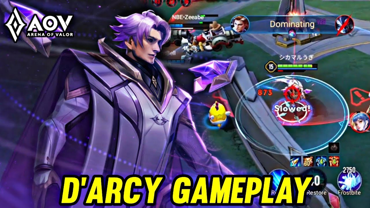 AOV : D'ARCY GAMEPLAY | IN JUNGLE - ARENA OF VALOR LIENQUANMOBILE ROV