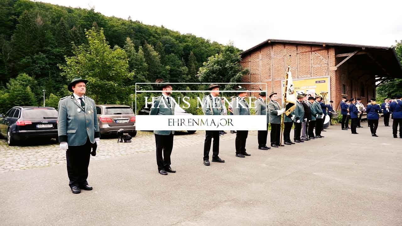 Ständchen beim Ehrenmajor Hans Menke