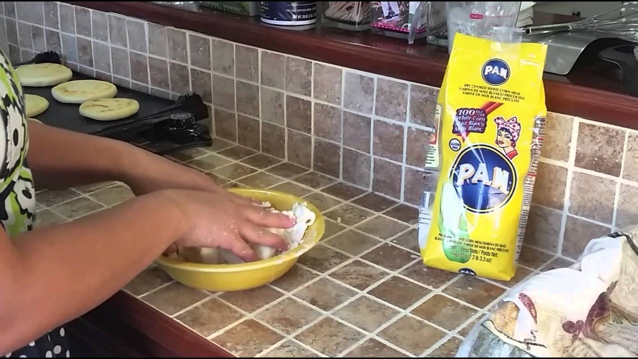 Arepa venezolana  como hacerla.