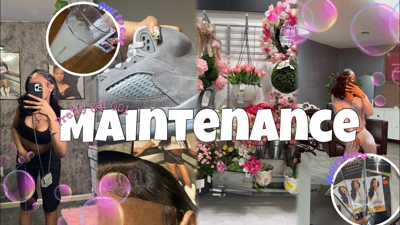 PRETTYGAL MAINTENANCE 001 🤍🫧| hair appointment, shoe shopping, out to eat , party Vlog !